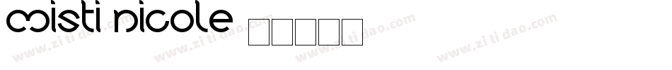 Misti Nicole字体转换